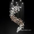 Hotel club modern ball luxury crystal led chandelier